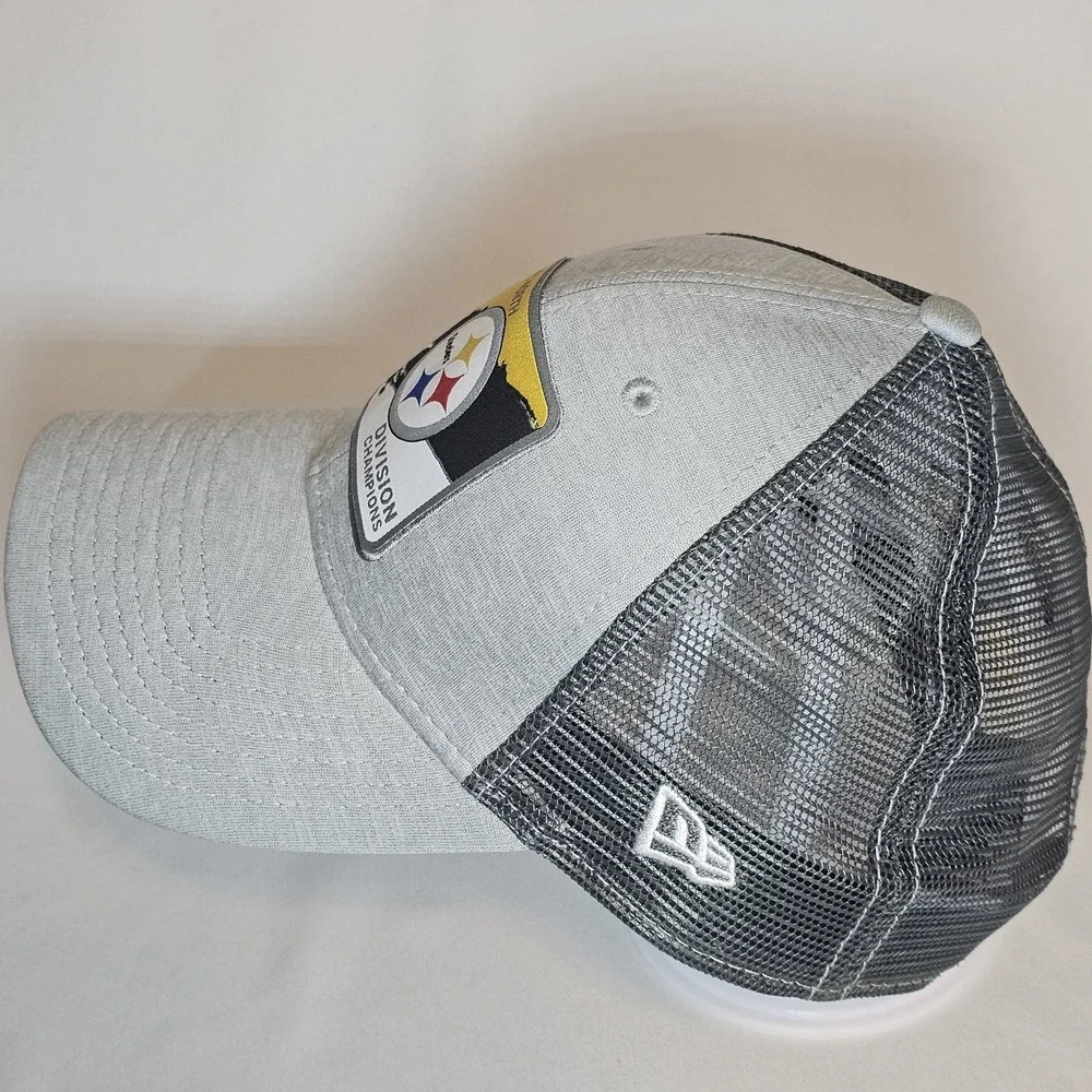 Pittsburgh Steelers New‎ Era 2020 AFC North Division Champions  Trucker hat gray